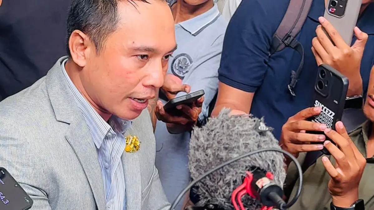 Kuasa Hukum korban dugaan penipuan jual beli tanah dari LABHI Bali Made "Ariel" Suardana. (Bali Express/Istimewa)