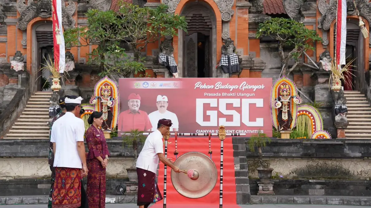 DIBUKA : Pembukaan Gianyar Student Creativities (GSC) serangkaian Pekan Budaya Gianyar Tahun 2026 dan HUT Kota Gianyar Ke–255, Rabu (1/4).