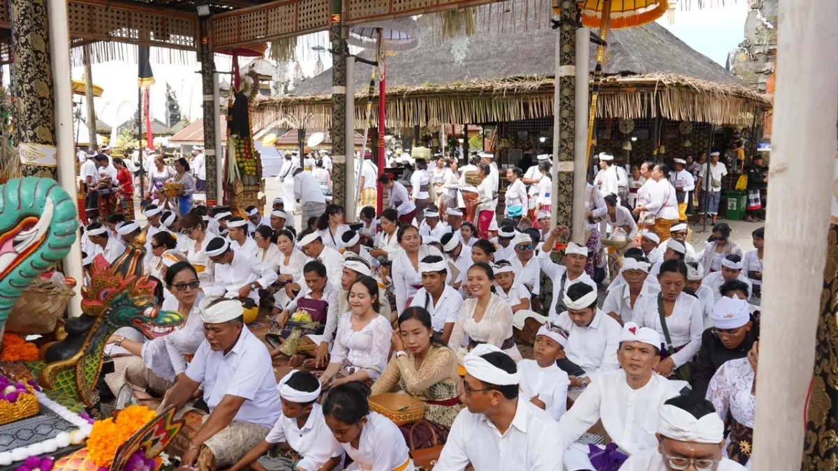 KARYA:&nbsp;Pelaksanaan Karya Ngusaba Kedasa di Pura Ulun Danu Batur, Desa Kintamani