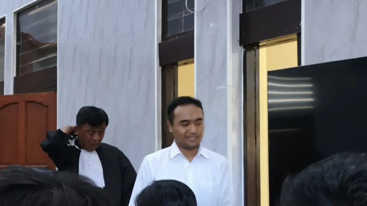 Terdakwa I Made Wisnu Mas Supartha di PN Denpasar. (Bali Express/I Gede Paramasutha)