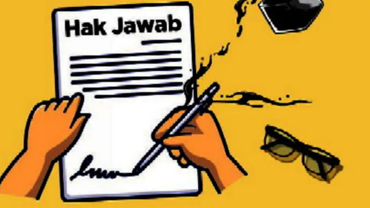 Ilustrasi hak jawab. (Istimewa)
