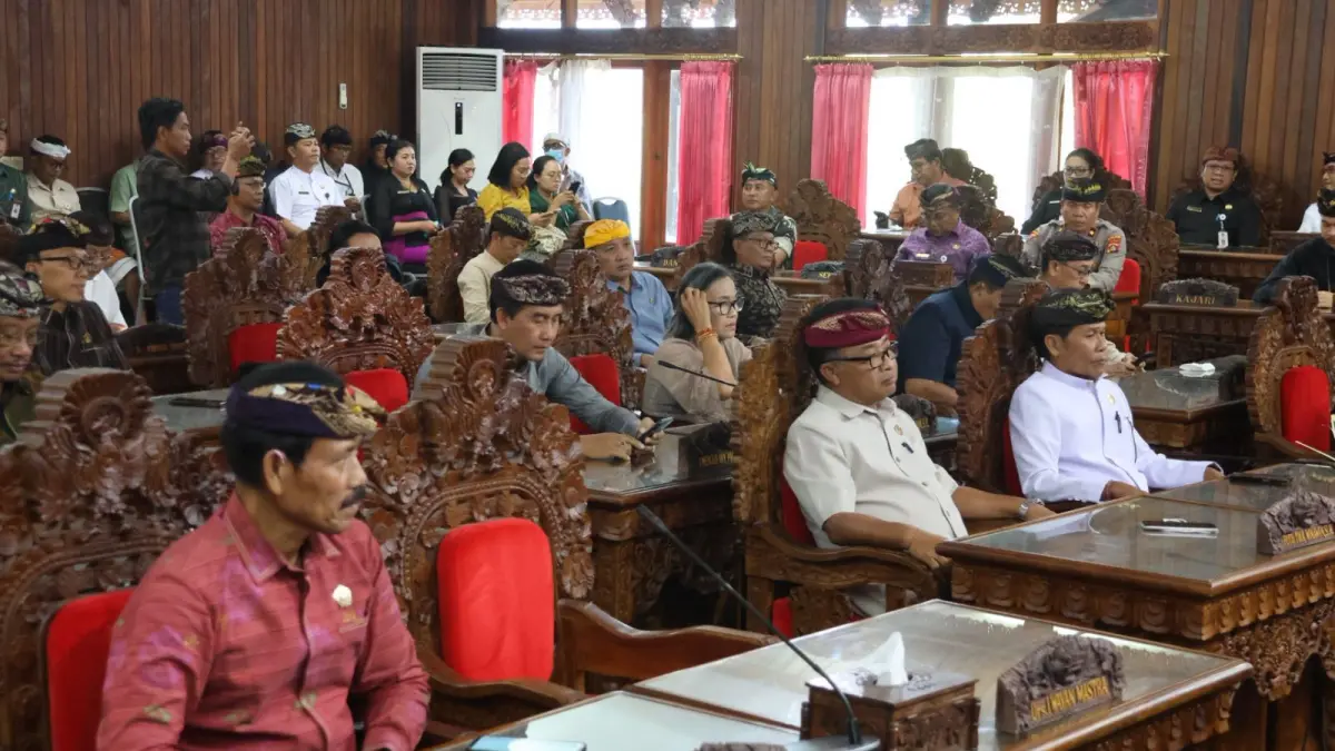 Rapat paripurna DPRD Klungkung. (Ist)