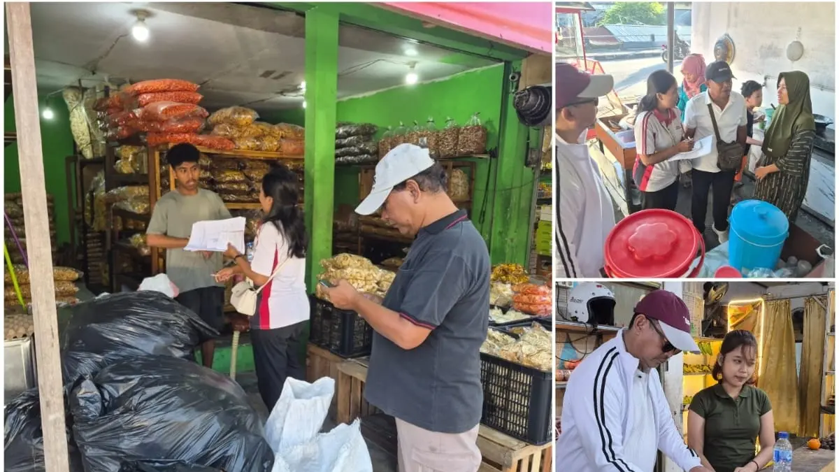 Tim Pemkab Badung saat melakukan pengawasan pengelolaan sampah berbasis sumber di sejumlah wilayah Kabupaten Badung, (Istimewa)
