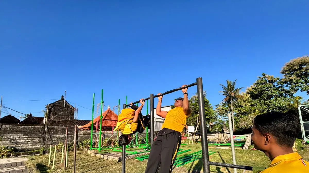 JASMANI : Tes kesamaptaan PNPP Polres Gianyar.