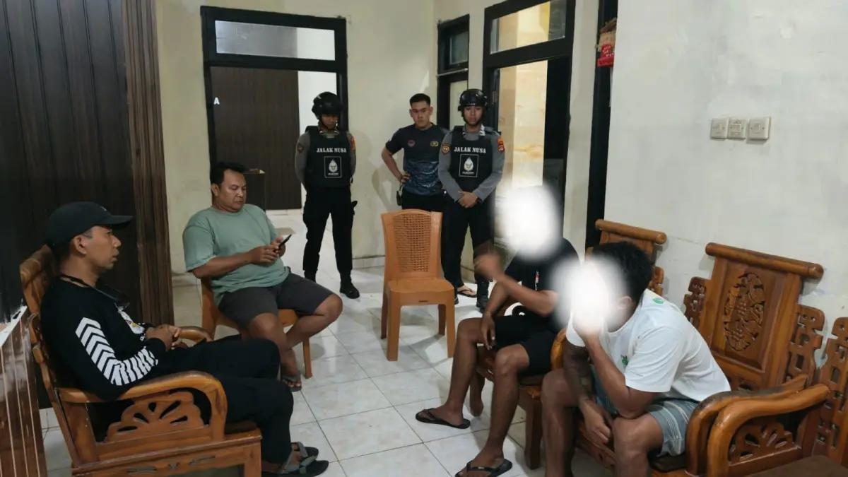 Dua orang yang diduga mengalami perselisihan di Desa Lembongan, Kecamatan Nusa Penida, Klungkung sepakat damai. (Ist)