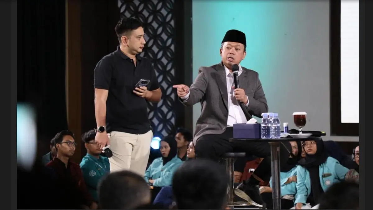 Menteri Agraria dan Tata Ruang/Kepala Badan Pertanahan Nasional (ATR/BPN), Nusron Wahid, menjadi pembicara kegiatan Kopdar Nusantara Young Leaders (NYL), di Universitas Negeri Surakarta, Jawa Tengah pada Jumat (8/5/2026). (Ist)
