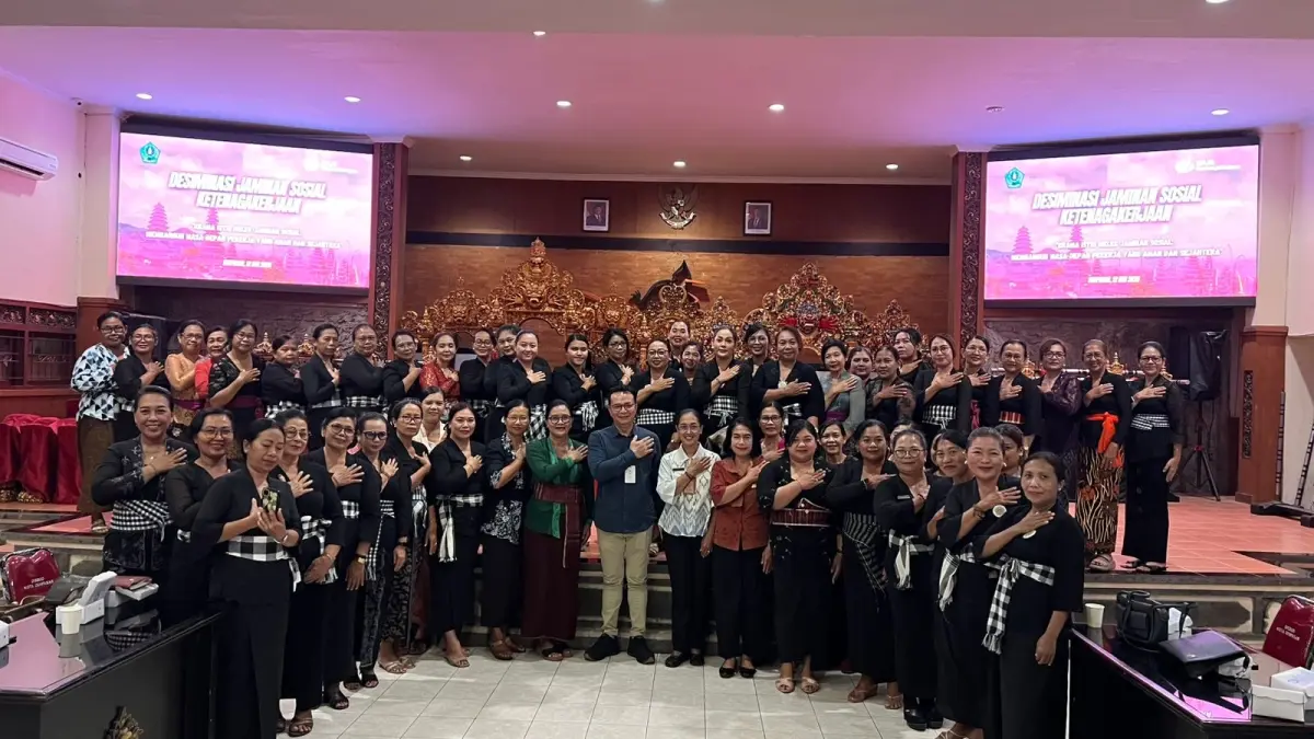 EDUKASI:&nbsp;Kegiatan bertema krama istri melek jaminan sosial ketenagakerjaan membangun masa depan pekerja aman dan sejahtera&nbsp;