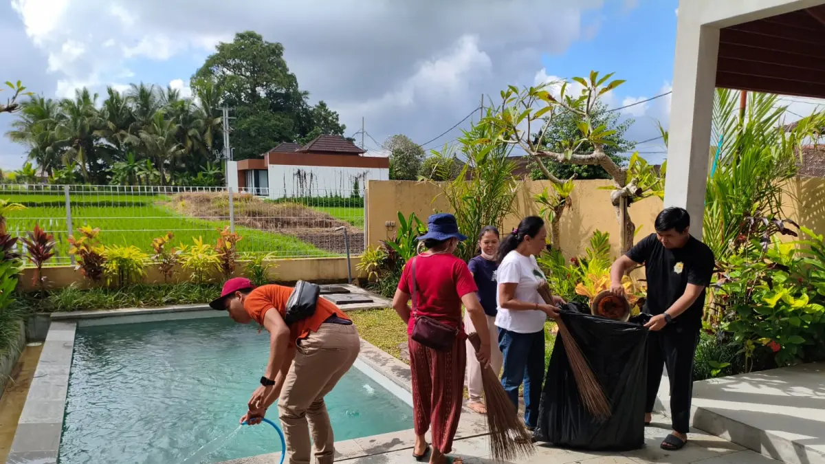 BUMDES : Usaha BUMDes Sayan, Ubud, dua unit villa yang akan dipelaspas.&nbsp;