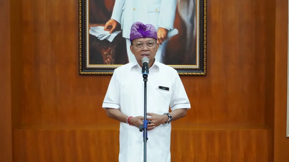 APRESIASI:&nbsp;Gubernur Koster melalui pernyataan dalam bentuk konten grafis dan video yang diluncurkan secara resmi di Gedung Kertha Sabha, Sabtu (16/5).&nbsp;