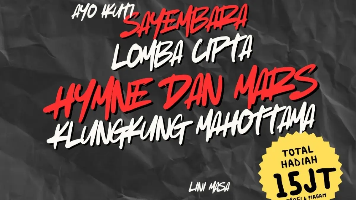 Sayembara Lomba Cipta Hymne dan Mars Klungkung Mahottama. (Ist)
