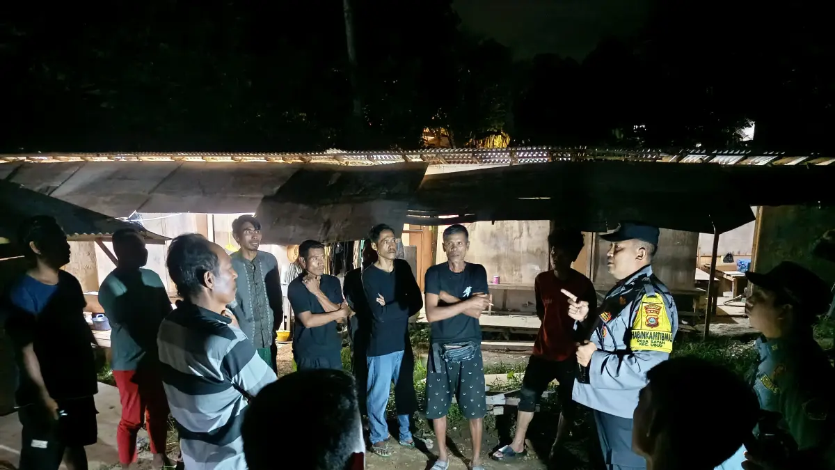 SIDAK : Bankamdes Sayan gelar sidak duktang Minggu (24/5) malam.