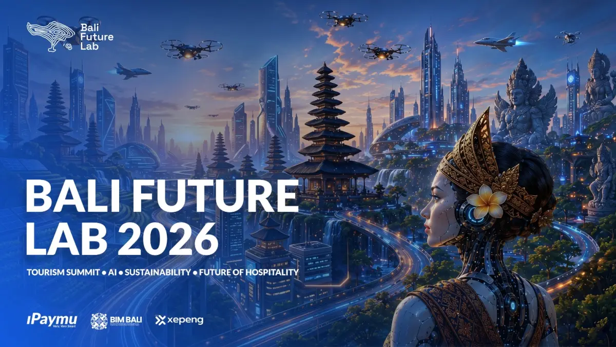 PARIWISATA DIGITAL:&nbsp;Bali Future Lab, forum kolaborasi yang dijadwalkan berlangsung pada 9–10 Juli 2026 di BIM University dengan tema “Tri Hita Karana 2.0 — Technology for Harmony”.