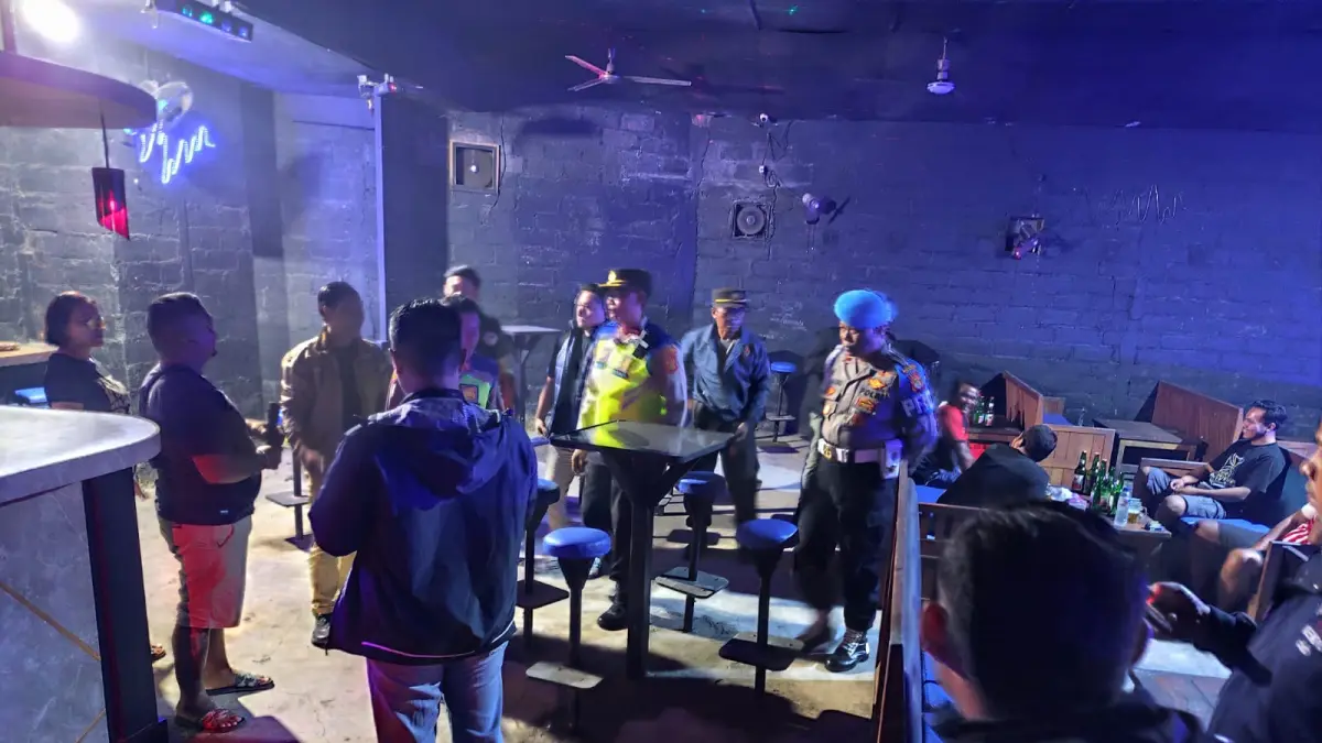 SIDAK : Polres Gianyar sidak tempat hiburan malam.&nbsp;