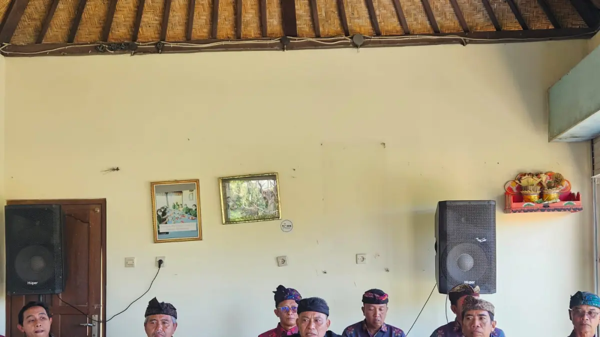 Dukung Program Pemerintah, Desa Adat Lepang Ubah Lahan Nonproduktif Dijadikan Sawah