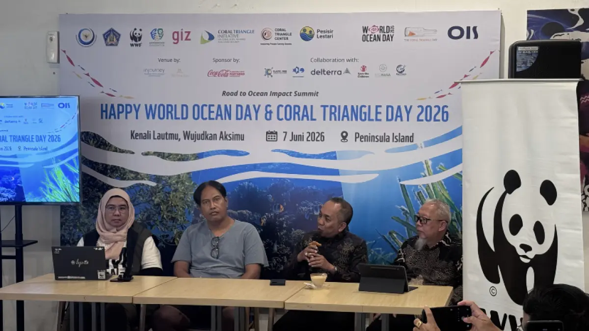 JAGA LAUT: Konferensi pers pelaksanaan Happy World Ocean Day & Coral Triangle Day 2026