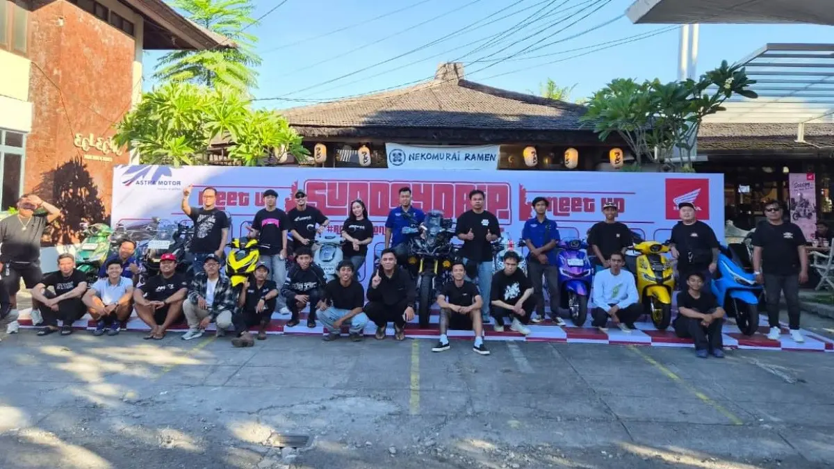 Astra Motor Bali bersama Honda Community Bali menyelenggarakan Honda Sundaydrip Meetup. (Ist)