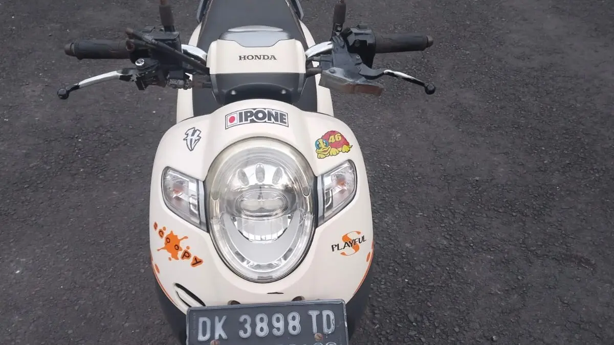 Honda Scoopy yang dibawa kabur maling di Karangasem. (Ist)

&nbsp;