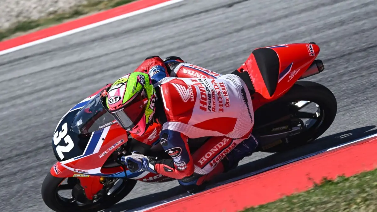 Pembalap muda Indonesia binaan PT Astra Honda Motor (AHM), Muhammad Kiandra Ramadhipa. (ist)
