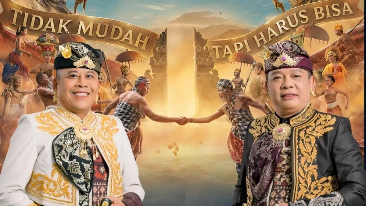 Bupati Karangasem I Gusti Putu Parwata (Gus Par) bersama Wakil Bupati Pandu Prapanca Lagosa (Guru Pandu). (Ist)