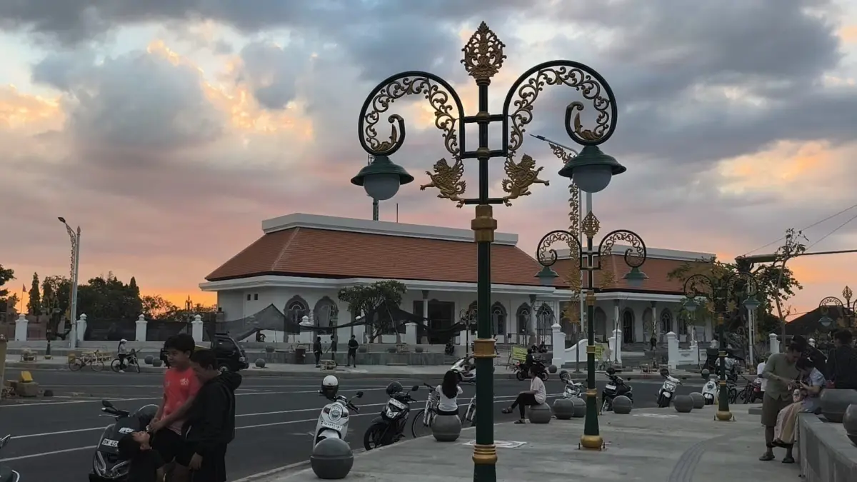 Kawasan Titik Nol Kota Singaraja yang sedang dalam proses penataan di Buleleng. (Dian/Bali Express)
