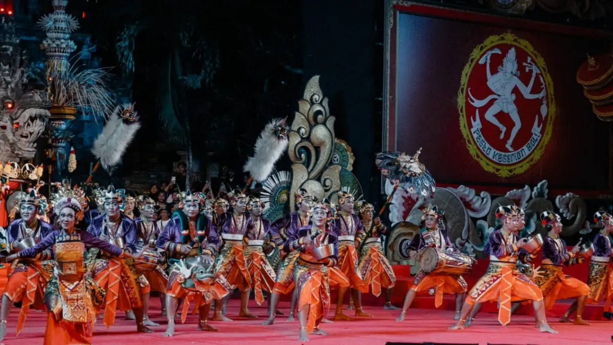 BALEGANJUR : Pementasan Baleganjur Sekaa Gong Batur Mahaswara Desa Batuan, Sukawati, Gianyar, di Pesta Kesenian Bali XLVIII Tahun 2026.