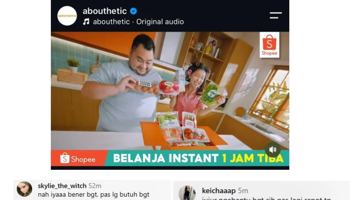 Belanja instant 1 jam tiba