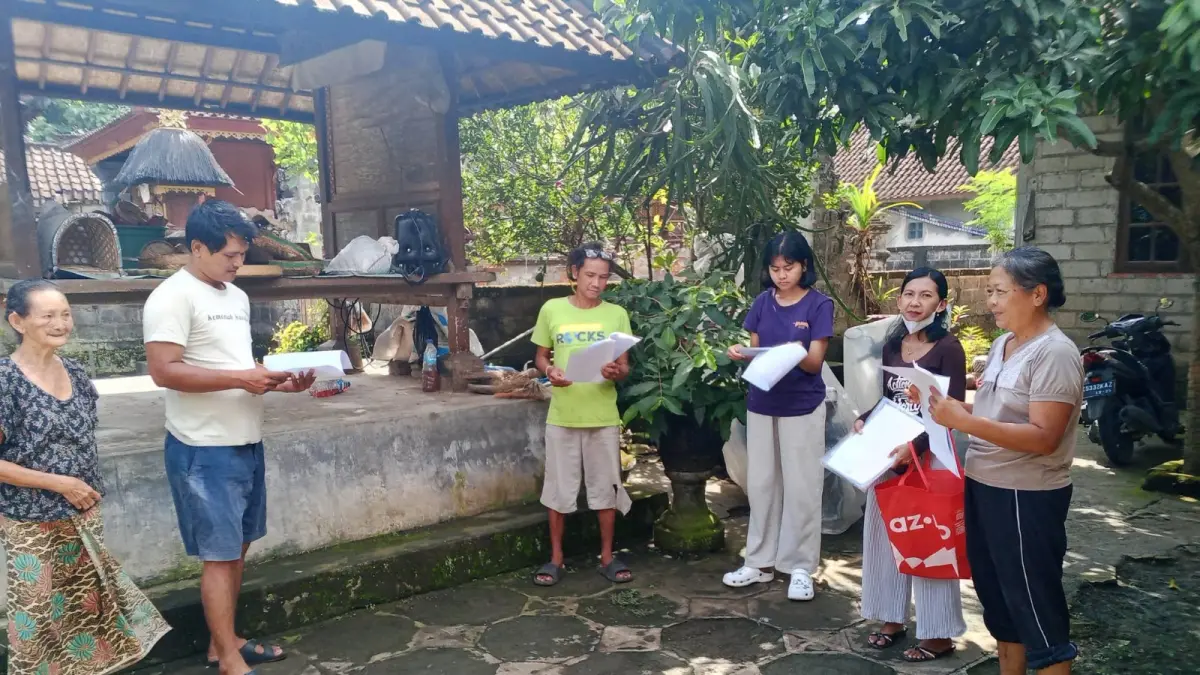 DIDATA : &nbsp;Pendataan Pemetaan Terpadu untuk Keluarga Sejahtera di Desa Kemenuh, Kecamatan Sukawati.&nbsp;