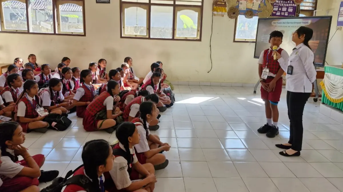PENYULUHAN : Penyuluhan Agama Hindu di SMPN 4 Tegallalang.&nbsp;
