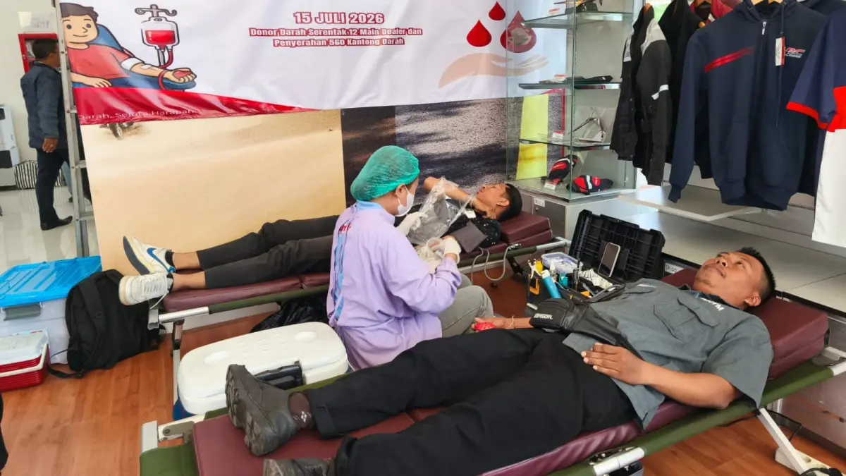 Astra Motor Bali berhasil Kumpulkan 57 kantong darah dalam rangka peringatan HUT ke-56 Astra. (Ist)