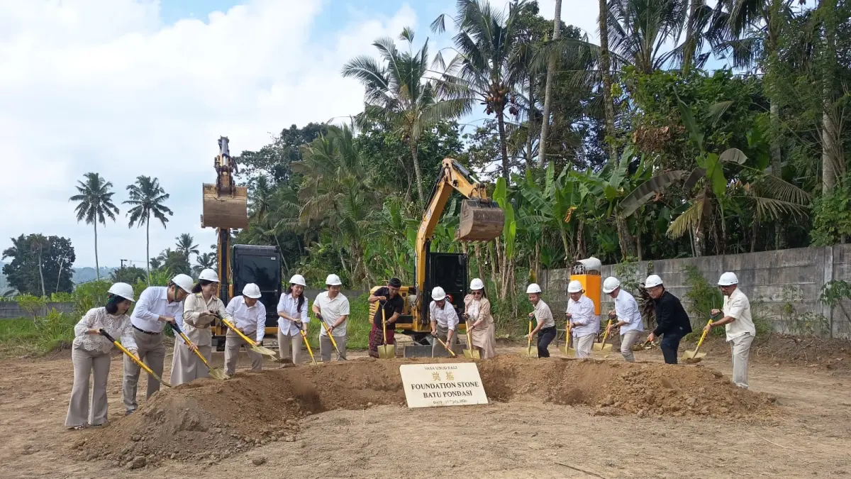 GROUNDBREAKING : Groundbreaking pembangunan Vasa Ubud, di Banjar Selasih, Desa Puhu, Kecamatan Payangan. 