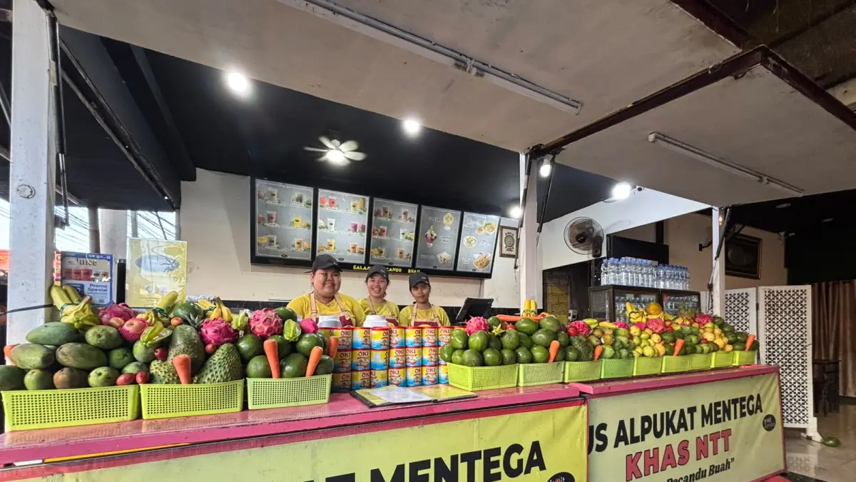 QRIS BRI Permudah Transaksi Fruit Junkies