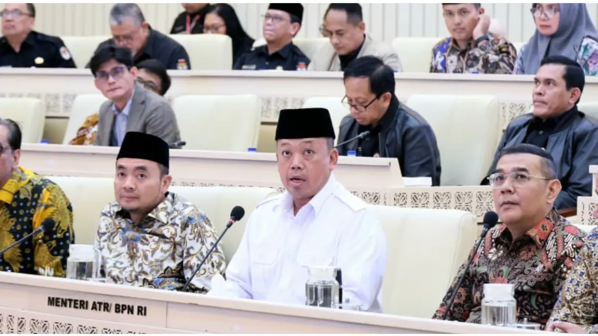 Menteri Nusron Laporkan Realisasi Anggaran Kementerian ATR/BPN Tahun 2025 kepada Komisi II DPR RI