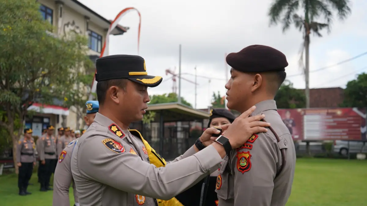 KAPOLRES: Kapolres Gianyar AKBP Chandra C. Kesuma, S.I.K., M.H. memimpin Apel Gelar Pasukan Operasi Pekat Agung 2026.