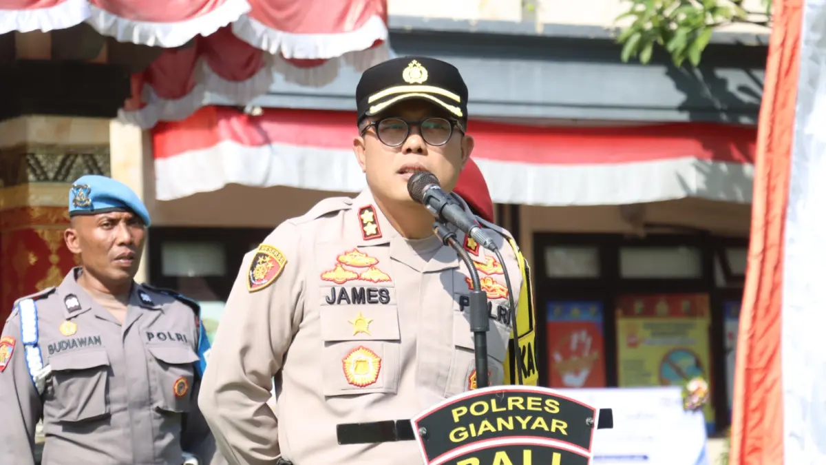 KAPOLRES : Kapolres Gianyar, AKBP James I.S. Rajagukguk, S.I.K., M.H.