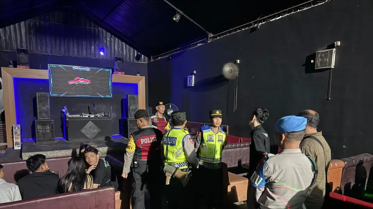 OPERASI : Operasi Pekat Agung 2026, Polres Gianyar perketat pengawasan malam hari.&nbsp;