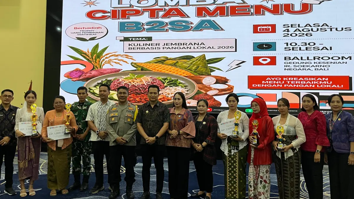 Lomba Menu Mustika Rasa Gaungkan Kemandirian Pangan yang di gelar Pemkab Jembrana. (Ist)