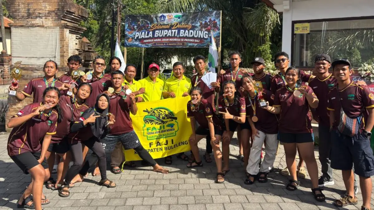 Foto bersama tim FAJI Buleleng usai mengikuti ajang Bupati Badung Cup 2016. (Ist)