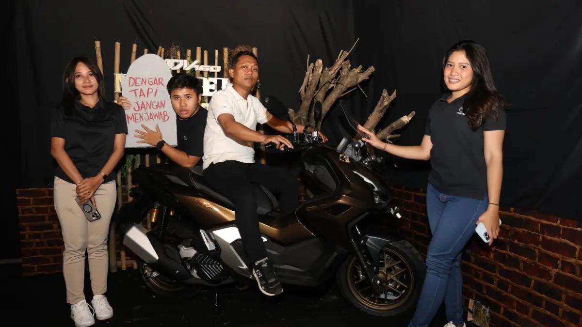 Honda ADV160 Jelajah 2 Alam mengikuti exhibition Jelajah Misteri dengan mengeksplorasi area Gerbang Niskala di Mal Bali Galeria (MBG). (Ist)