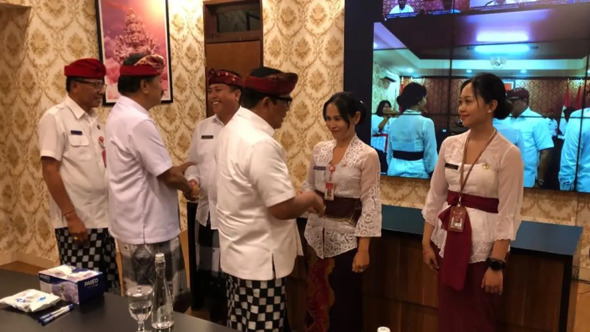 Pelantikan dan pengambilan sumpah/janji jabatan Aparatur Sipil Negara (ASN)  dipimpin Bupati Tabanan I Komang Gede Sanjaya. (Ist)