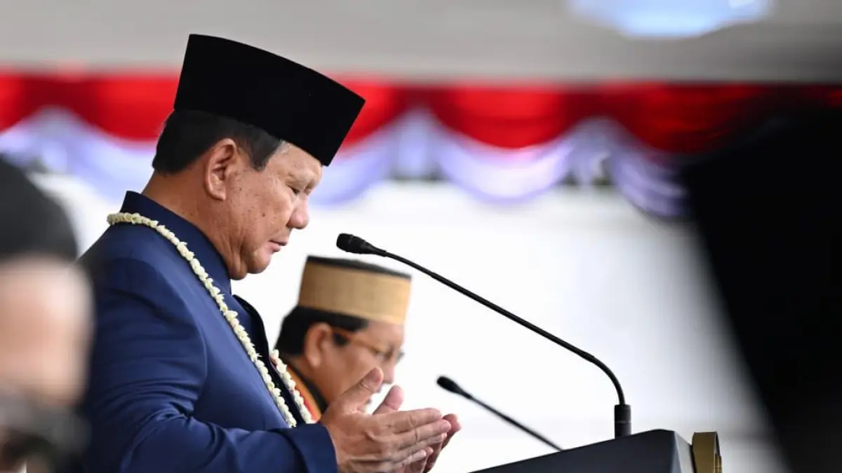 Di Tengah Peringatan HUT ke-81 Kemerdekaan RI, Presiden Prabowo Pimpin Doa bagi Warga Terdampak Bencana