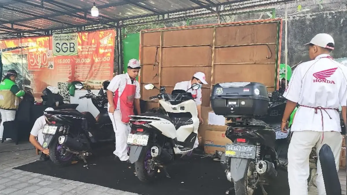 Astra Motor Bali menggelar Gebyar Service Grab. (ist)