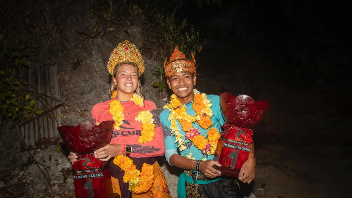 Lucy Darragh dan Rajo Saputra Menjadi Juara Rip Curl Cup Padang Padang 2026
