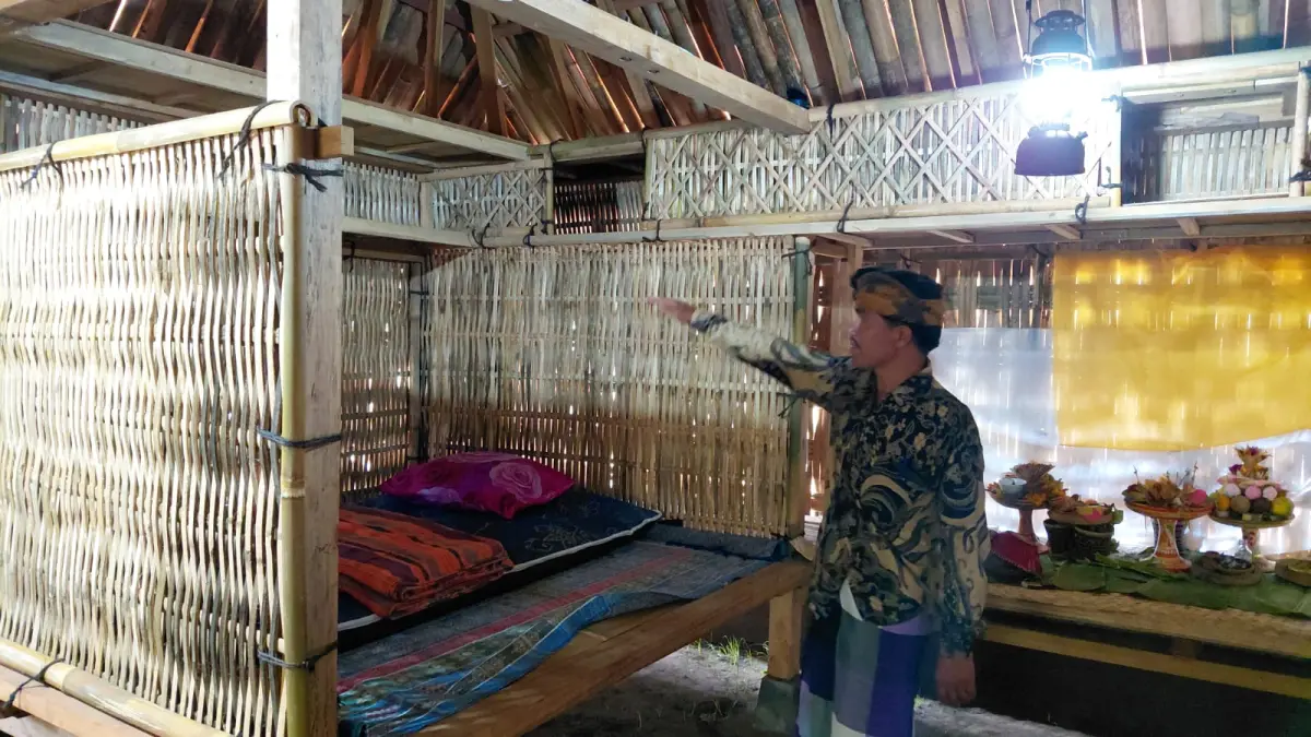 Bagian dalam rumah Sridandan di Desa Pedawa, Kecamatan Banjar, Buleleng (I Putu Mardika/Bali Express)