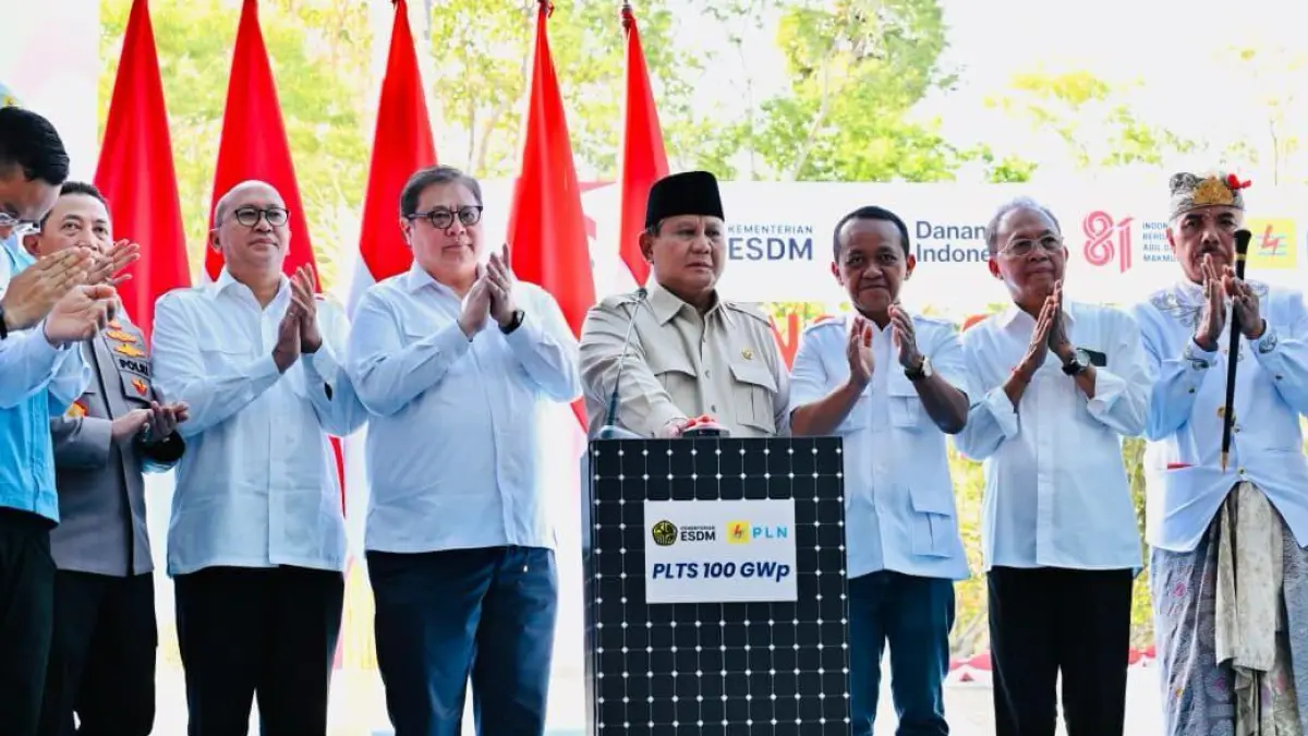 Prabowo Resmikan PLTS 100 GWp di Gilimanuk