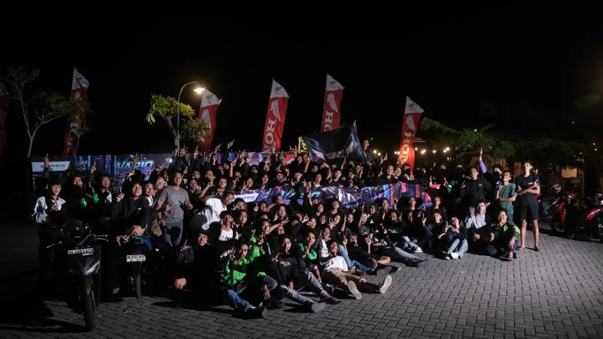 Sebanyak 191 riders dari 15 komunitas dan klub independen Honda Vario se- mengikuti Vario Street Nation 2026. (Ist)