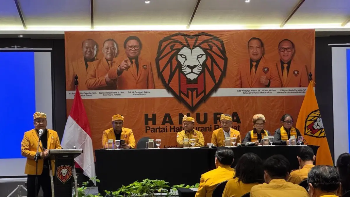 BANGKIT: Konsolidasi DPP Partai Hanura bersama DPD, DPC dan anggota DPRD kabupaten/kota se-Bali di Harper Kuta, Badung, Rabu (2/9).