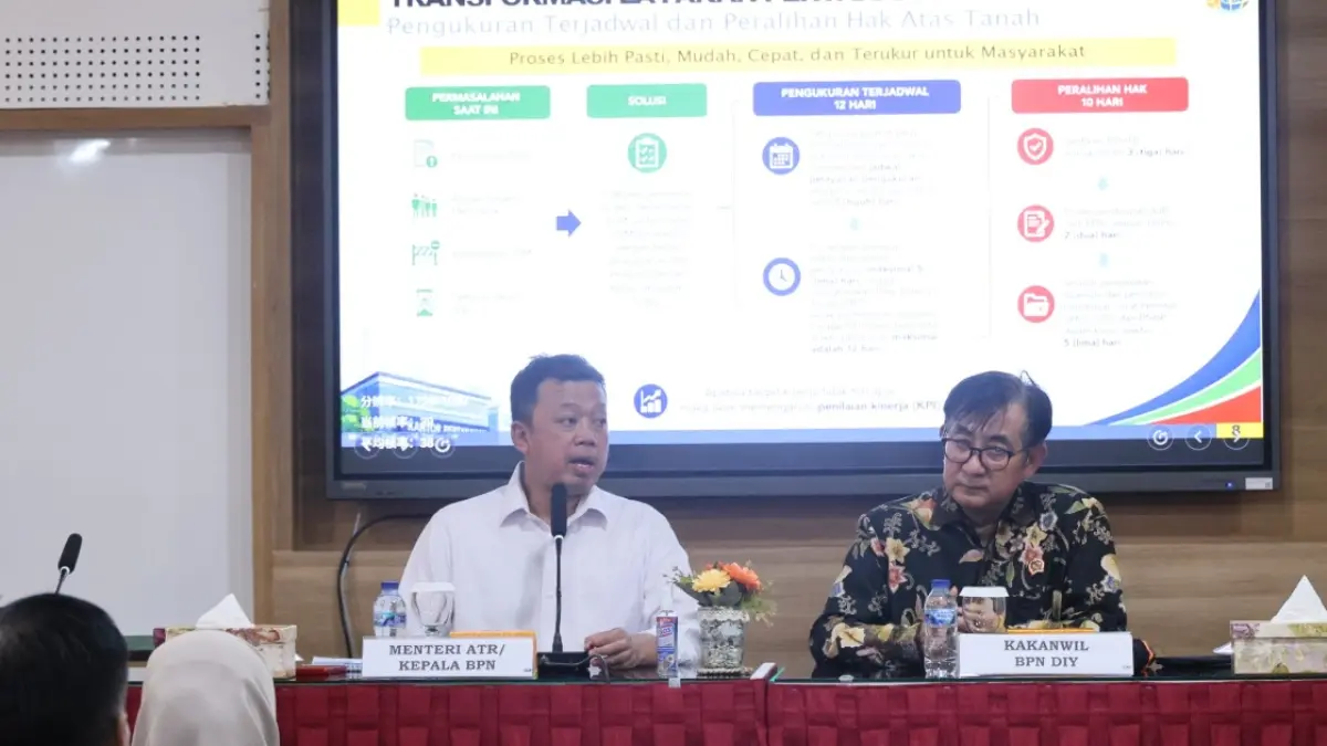 Menteri Nusron Sosialisasikan Transformasi Layanan Pertanahan dan Organisasi