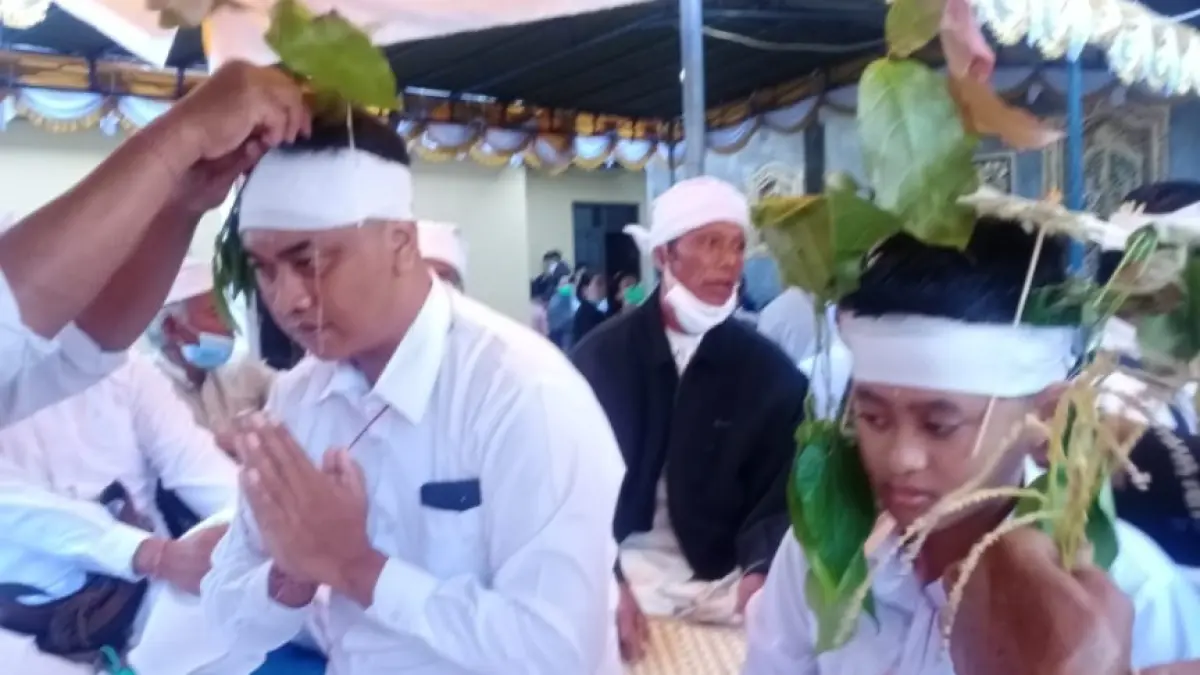 Prosesi Pawintenan di Desa Adat Songan, Kecamatan Kintamani Bangli
