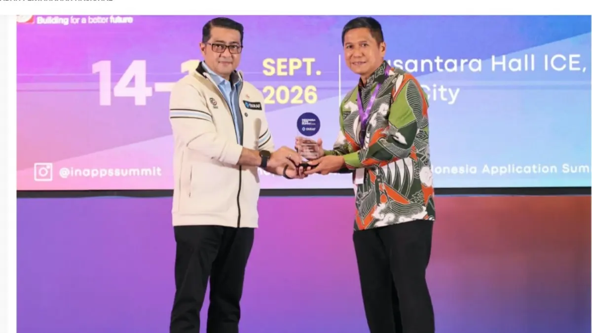 Kementerian ATR/BPN Raih Penghargaan IN-Apps Digital Award 2026