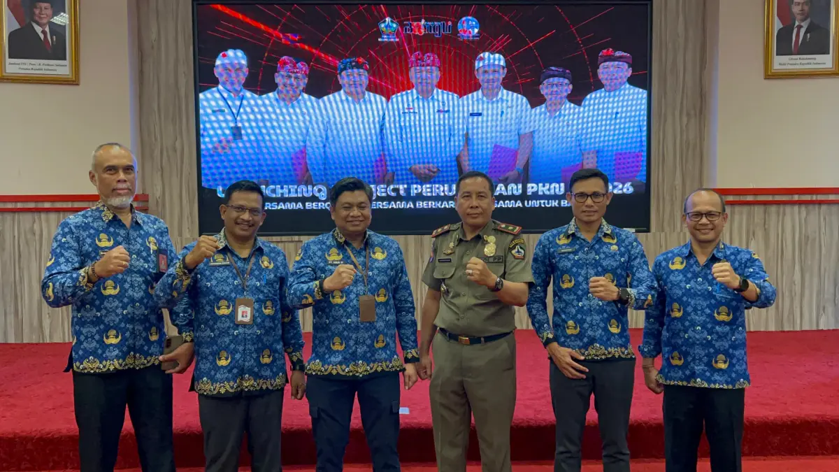 Enam pejabat eselon IIB Bangli meluncurkan inovasi, Kamis (17/9/2026). (Diskominfosan Bangli)